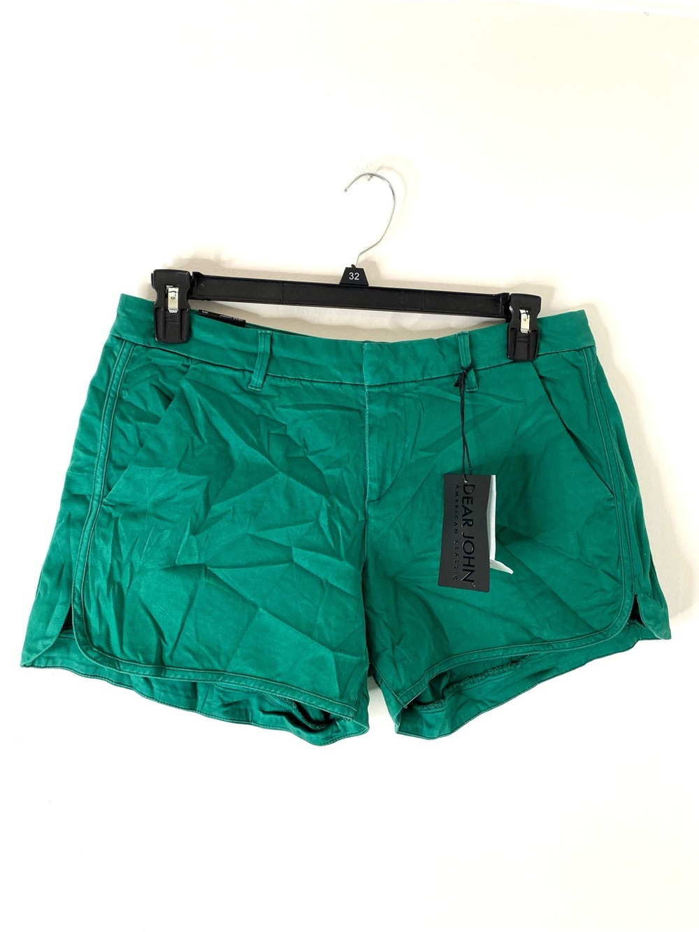 Dear John Emerald Green Camille Tulip Trouser Shorts NWT